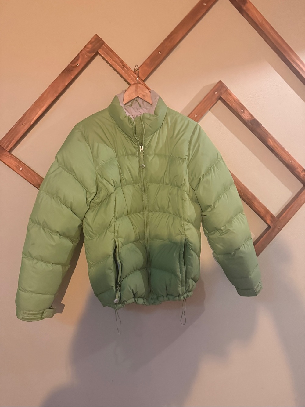 L.L. Bean Light Green Women's Puffer Jacket